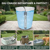 Chauffe-eau en acier inoxydable + adapteur gratuit 🔥 - 50% Reduction !